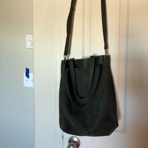Madewell Medium Transport Tote- Forest Green